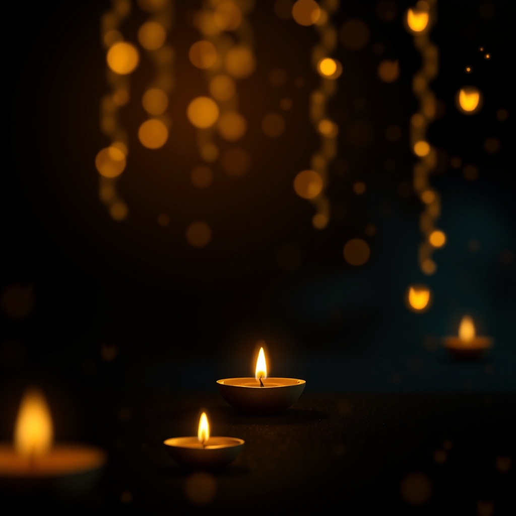 Diwa Game — glowing golden diya lamps in a dark festive Indian gaming ambiance